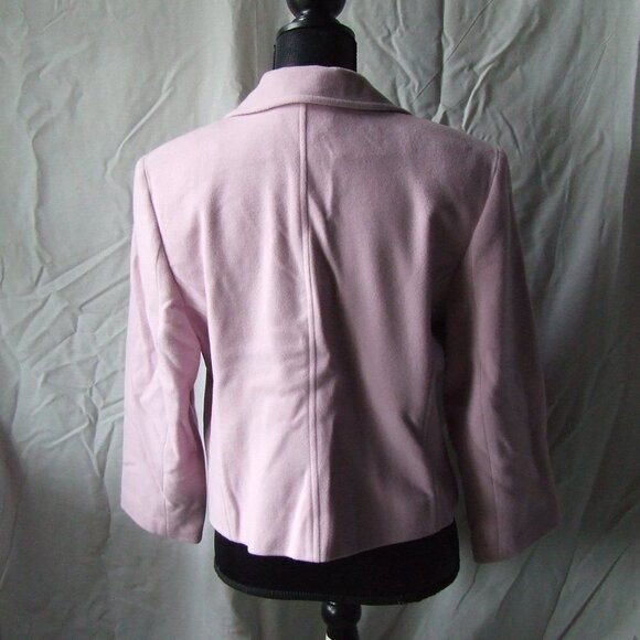 Louben blazer Braemar Petites pink plus size coquette girl jacket vintage 90s - Picture 3 of 10